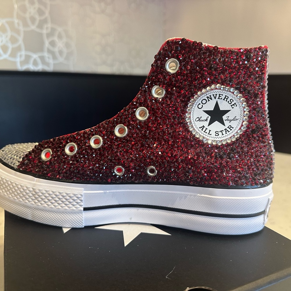 Converse Women's Sparkling Red High-Top Sneakers